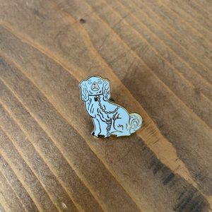 Bewildered Dog Enamel Lapel Pin
